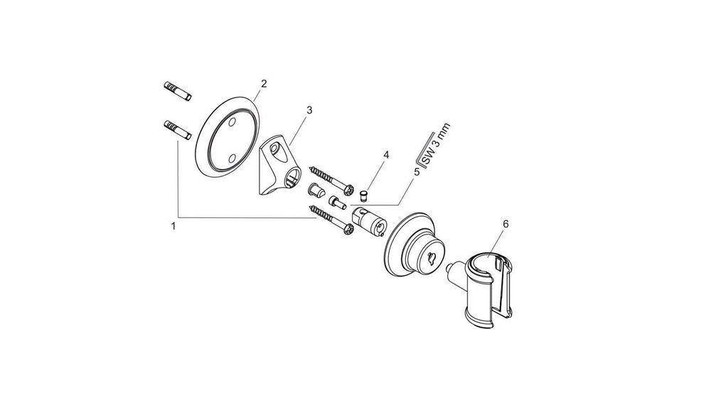 AXOR Montreux Brausehalter, Chrom-2