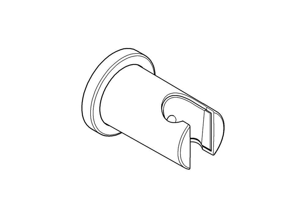 GROHE 27074000 Brausehalter Rainshower nicht verstellbar chrom runde Rosette-2