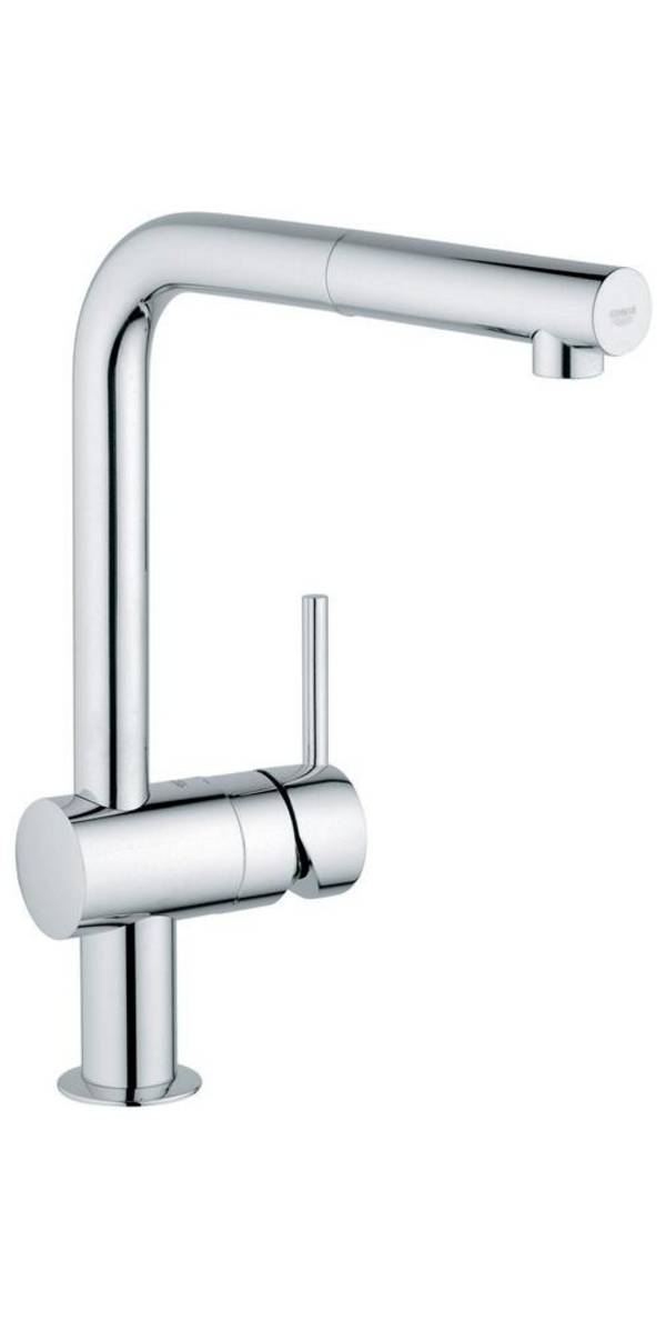 GROHE Einhebel-Spültischbatterie Minta 32168 DN15 ausziehbarer Mousseurauslauf chrom
