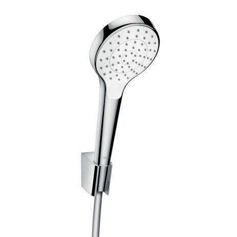HG Brauseset CROMA SELECT S 1jet Isiflex Brauseschlauch 1250mm weiß/chrom