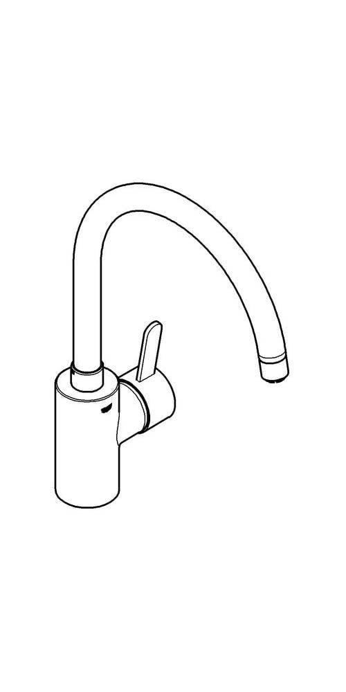 GROHE EH-Spültischbatterie EUROSMART C 1/2Zoll ho Ala ND chr-4