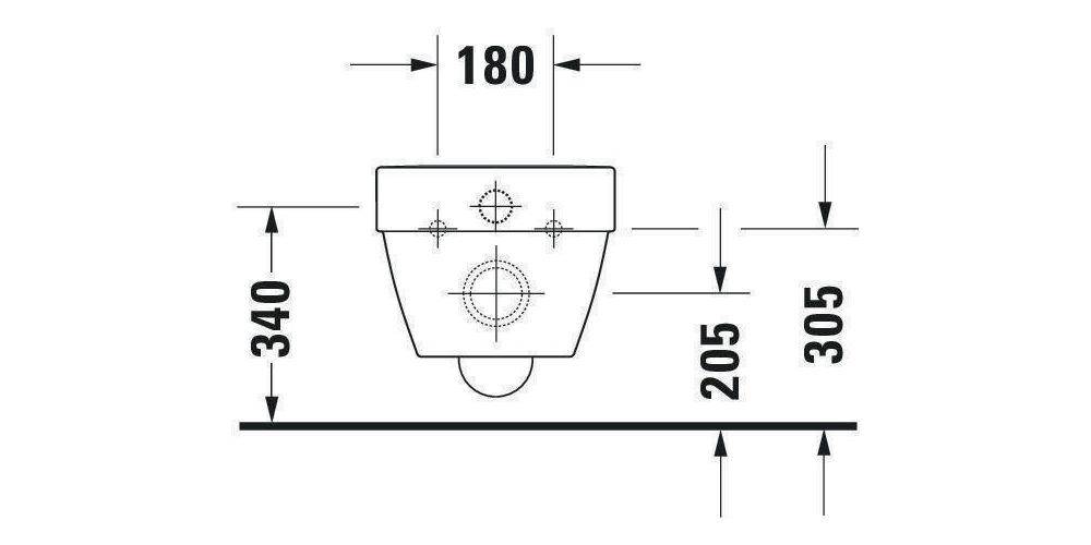 Duravit Wand-WC VERO AIR tief, 370x570mm weiß-3