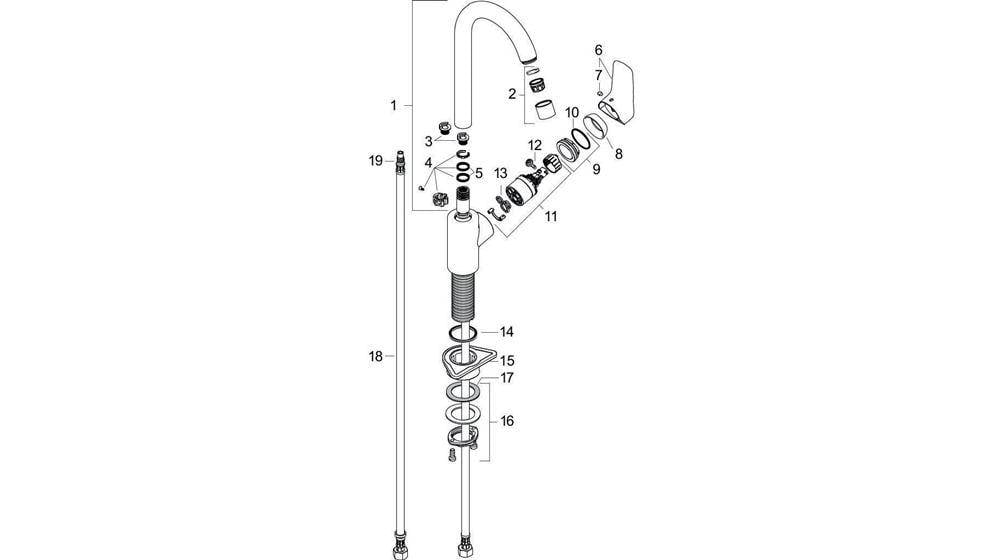 Hansgrohe Logis M31 Einhebel-Küchenmischer 260mm, 12l/min, 1jet, Chrom-3