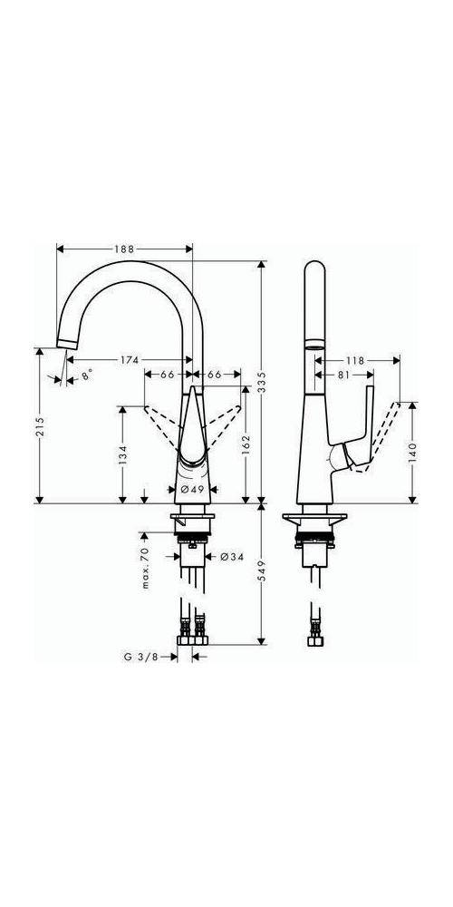 hansgrohe HG Einhebel-Spültischmischer 220 TALIS S DN 15, mit-1