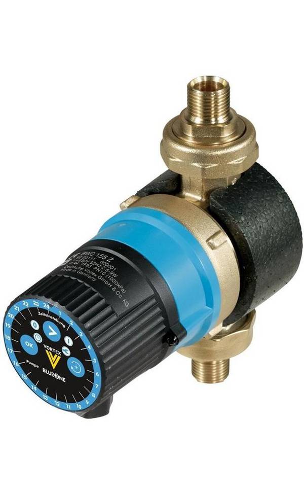 Vortex Brauchwasserpumpe BLUEONE BWO 155 V Z mit Zeitschaltuhr