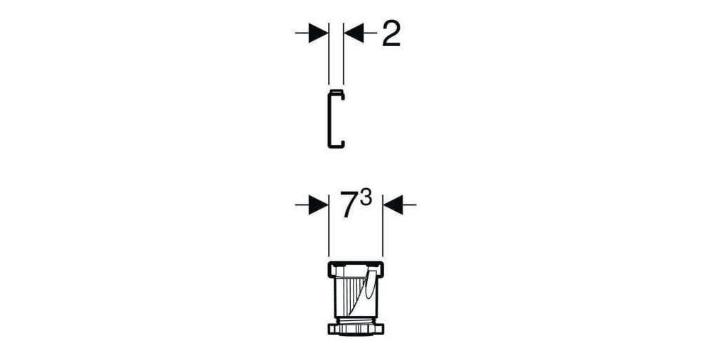 Geberit Fuß-Set mit Traversen, für Badewannen aus Acryl-2