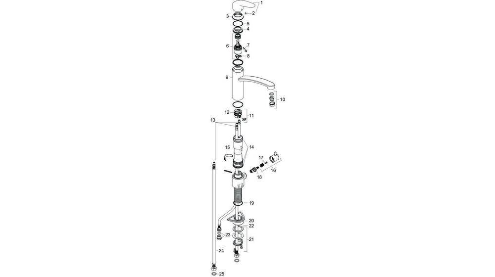 HG Einhebel-Küchenmischer 200 FOCUS DN 15, mit Geräteabsperrventil chrom-2