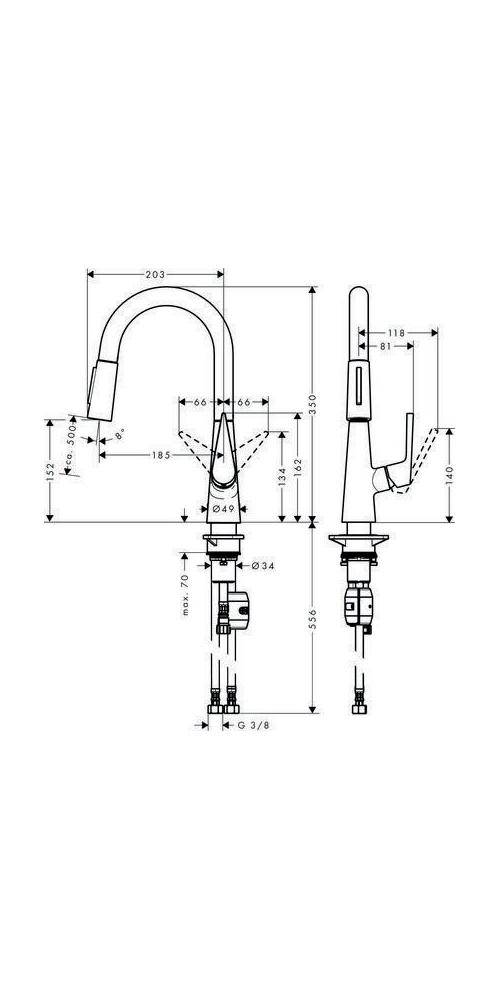 hansgrohe HG Einhebel-Spültischmischer 160 TALIS S DN 15, mit-1