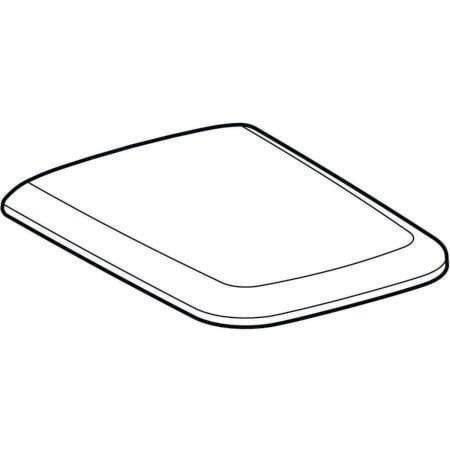 GE iCon Square WC-Sitz, Bef. von oben mit Absenkautomatik, Quick Release, weiß-1