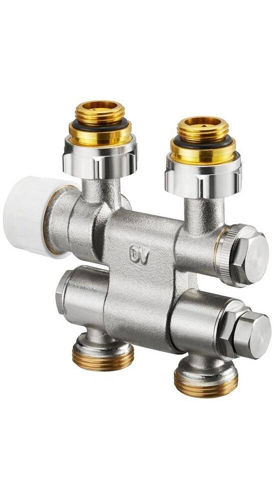 OVENTROP Anschlussarmatur"Multiblock TF" 1/2"AG x 3/4"AG,1-u.2-Rohr,Ms,schwenkbar-0