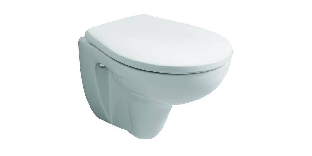 Geberit Renova Compact WC-Sitz oval, Befestigung von oben, Befestigungsabstand 15,5cm ohne Absenkautomatik,-0