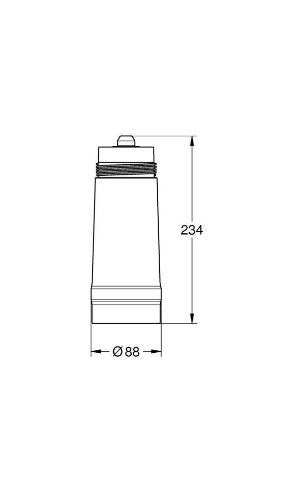 GROHE BWT-Austauschfilter BLUE S-Size 600 l bei 20Grad dKH 234mm-2