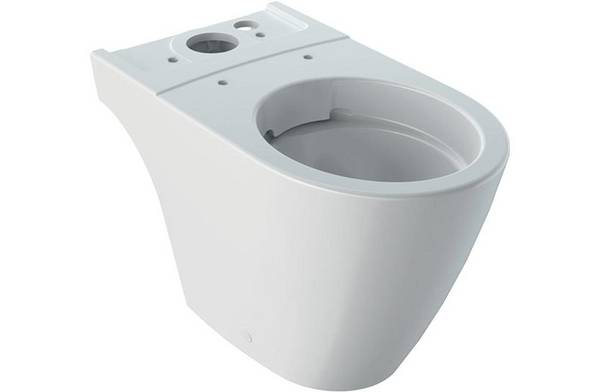 GEBERIT iCon Stand-WC für AP-SPK aufgese Tiefspüler, Rimfree, Abg.multi, weiß