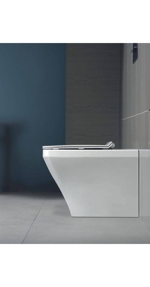 Duravit WC-Sitz DuraStyle mit Edelstahl Scharniere, mit SoftClose, weiß, 1 Stk.-2
