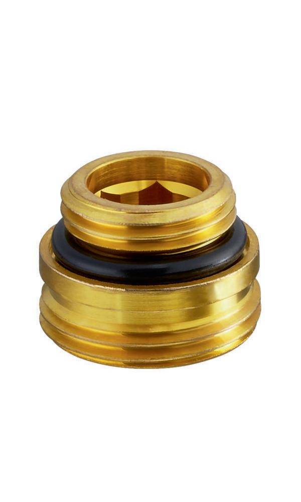 OVENTROP Einschraubstutzen f.Multiflex F 1/2"AG x G 3/4"AG, Ms, roh, Set=10 Stück