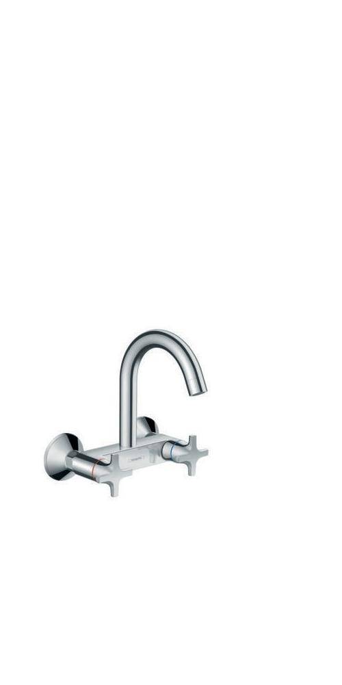 hansgrohe HG 2-Griff-Spültischmischer LOGIS CLASSI DN 15, Wandmontage-0