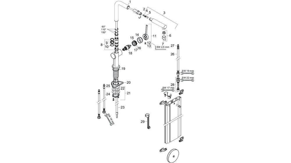 hansgrohe HG Einhebel-Spültischmischer 270 TALIS M Ausziehauslauf,-4