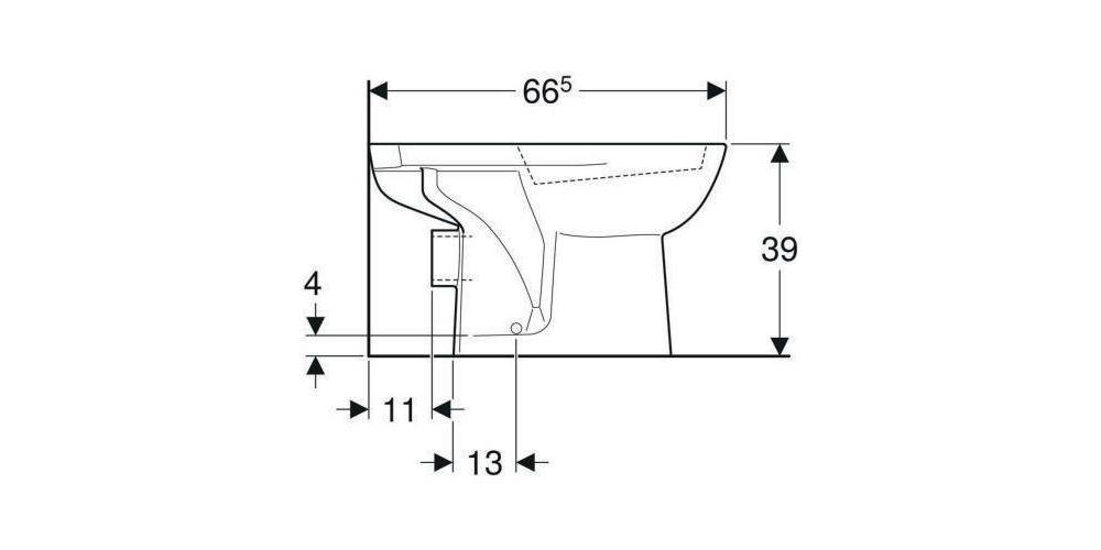 Geberit Stand-Tiefspül-WC RENOVA für Kombination Abgang horizontal-5