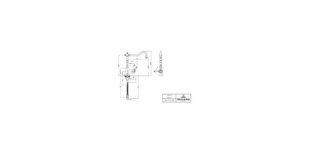 Villeroy & Boch 924011LC, KüchenArm. Avia 2.0 Niederdruck 45x-3