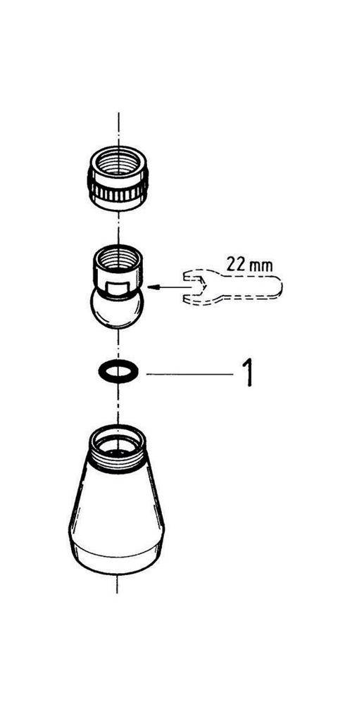Grohe Relexa Plus 50 Kopfbrause, 1 Strahlart, Durchflussmenge einstellbar, Chrom, 28094000-2