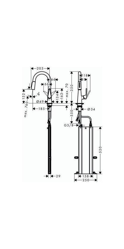 hansgrohe HG Einhebel-Spültischmischer 160 TALIS S DN 15 m sBox-2
