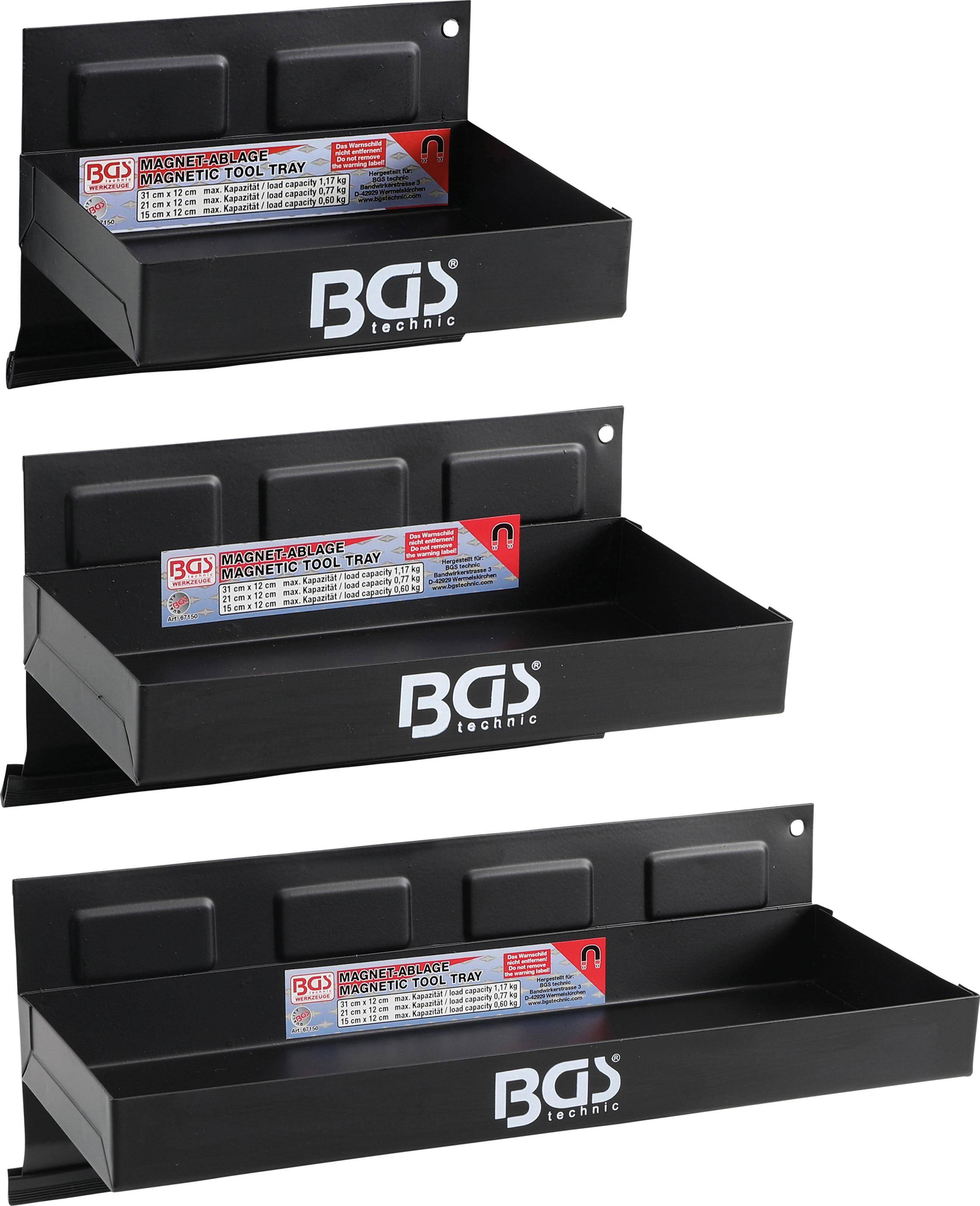 Magnet-Ablagen-Satz 150 / 210 / 310 mm 3-tlg.-0