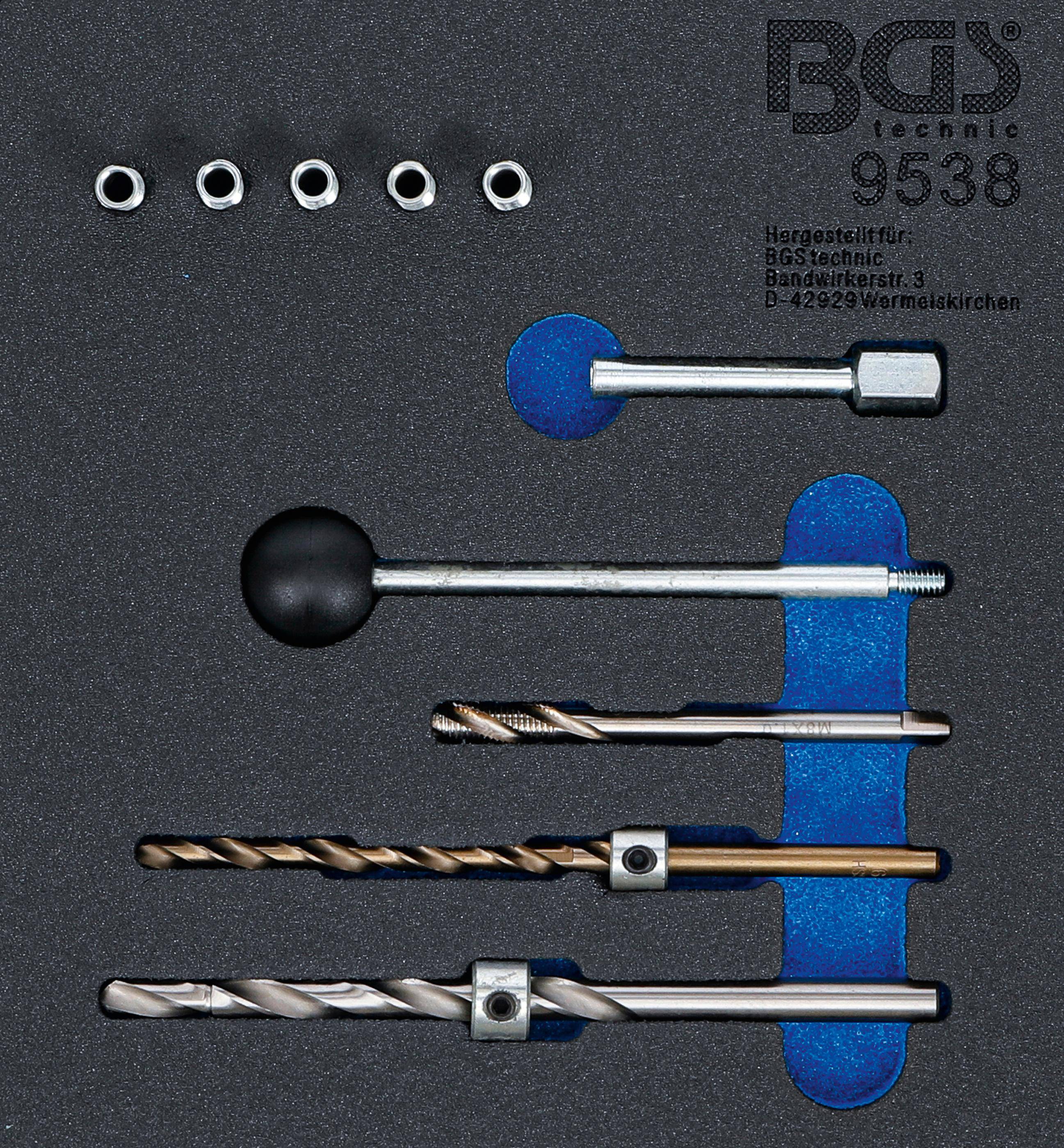 BGS technic Werkstattwageneinlage 1/6: Gewinde-Reparatursatz | für-0