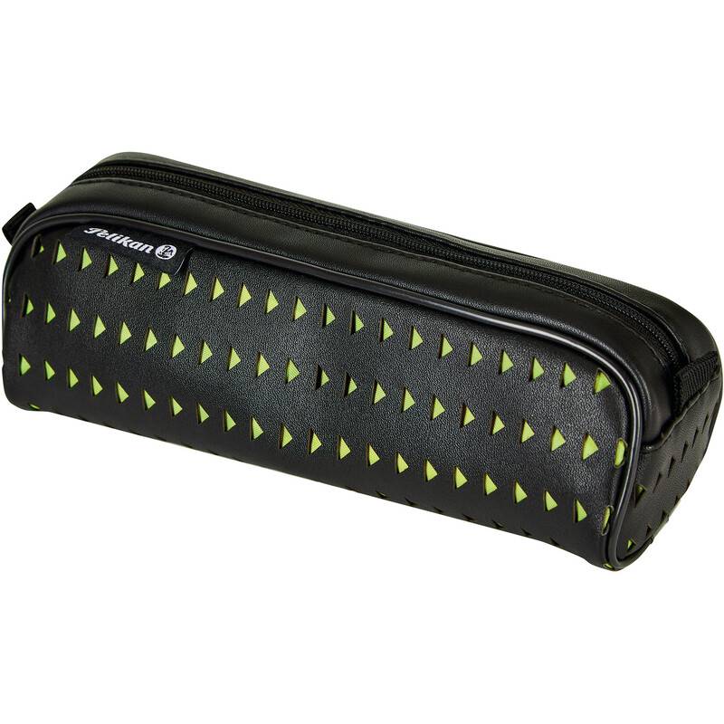 PELIKAN - Schlamper-Rolle Lasercut schwarz gelb aus PU-Material außen partiell ausgestanzt-0