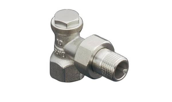 OVENTROP HK-Verschraubung "Combi 3" DN20, 3/4", PN10,Eck, Rg/Ms, vernickelt