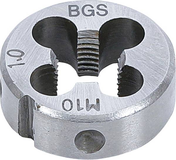 BGS 1900-M10X1.0-S Gewindeschneideisen , M10 x 1,0 x 25 mm