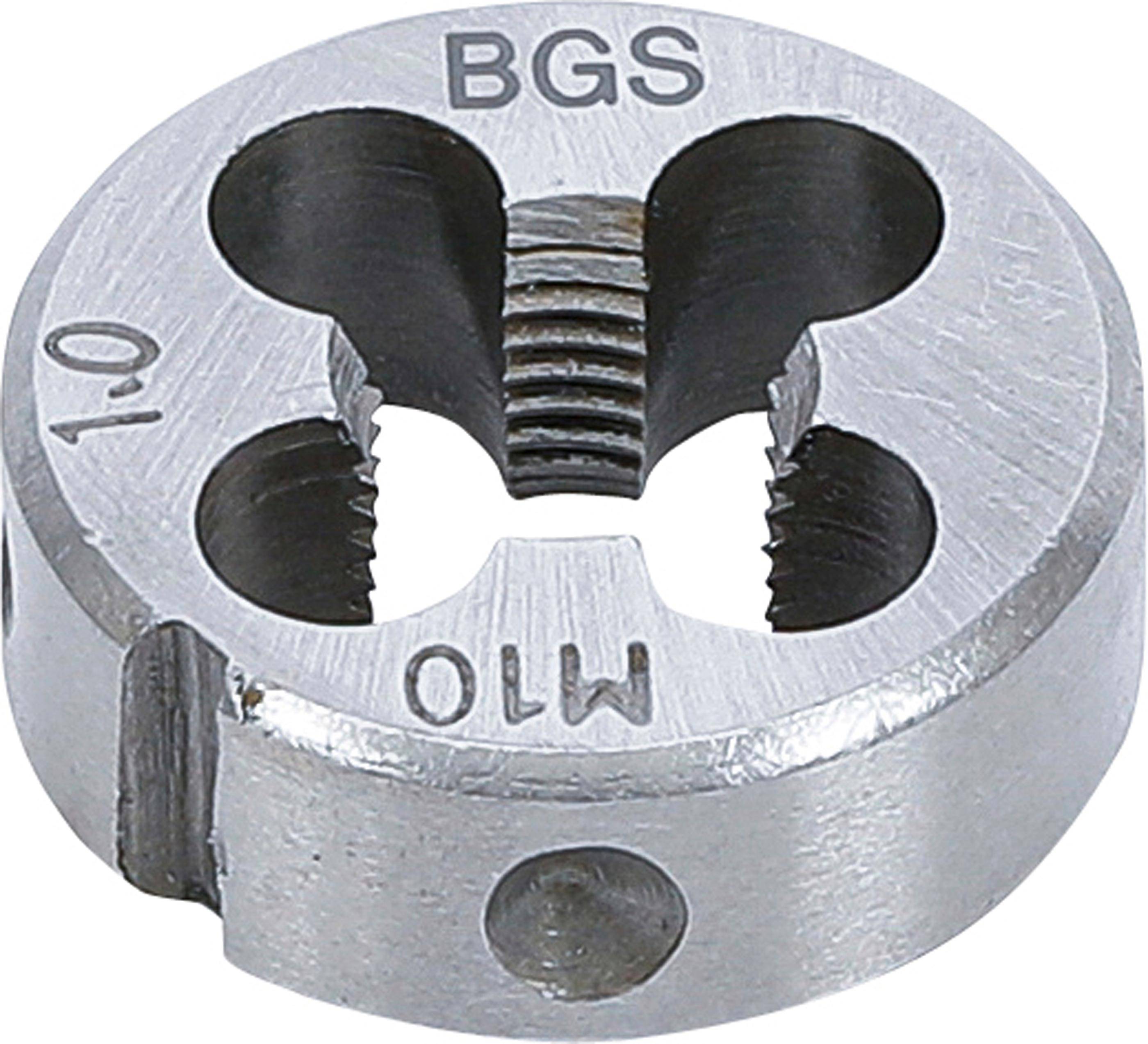 BGS 1900-M10X1.0-S Gewindeschneideisen , M10 x 1,0 x 25 mm-0