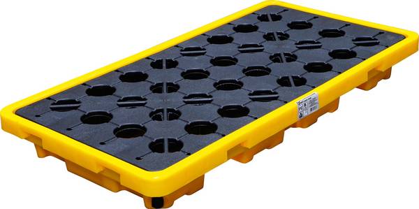 BGS 70047 Öl-Auffangwanne, mit Gitterrost, für 2 x  200 l Fässer