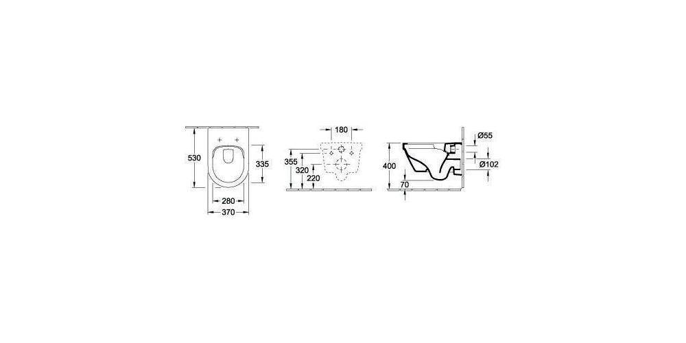 Villeroy & Boch V&B Combi-Pack ARCHITECTURA DirectFlush we-5