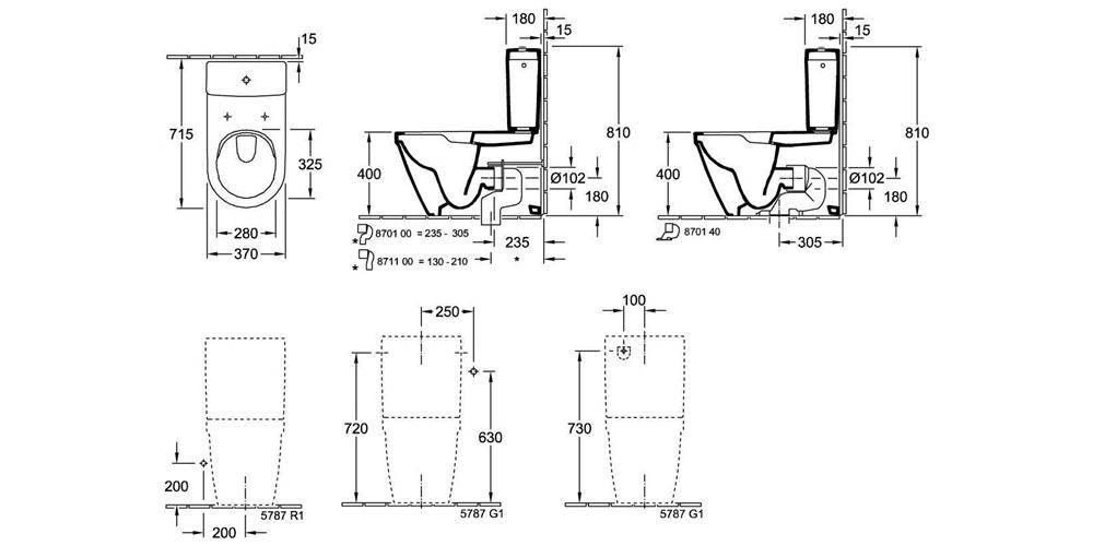 Villeroy & Boch V&B Stand-WC ARCHITECTURA ti. spülrandl DirectFlush-2