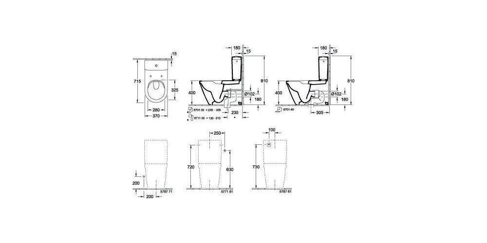 Villeroy & Boch V&B Stand-WC ARCHITECTURA ti. spülrandl DirectFlush-4