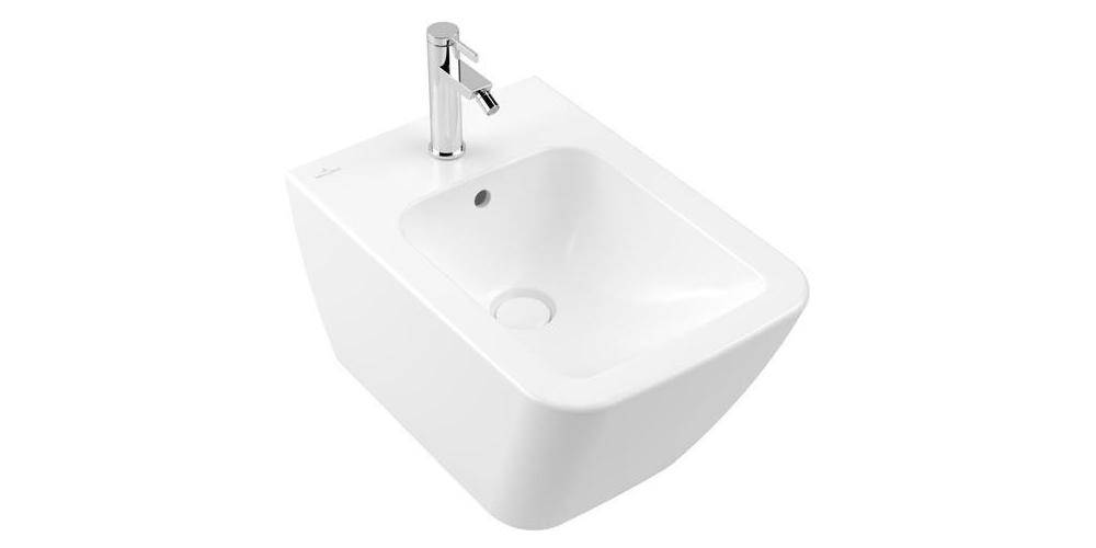 Villeroy & Boch V&B Wand-Bidet FINION 375x560mm, mit ÜL stone white C+-0