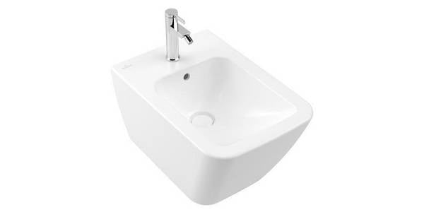 Villeroy & Boch V&B Wand-Bidet FINION 375x560mm, mit ÜL stone white C+