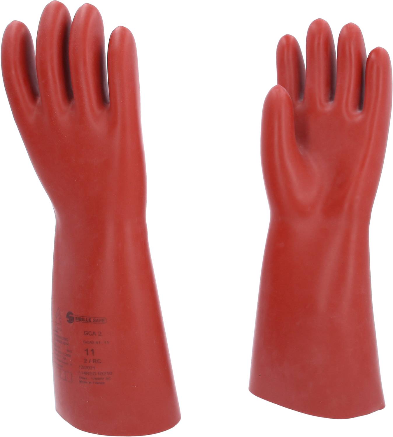 KS-Tools 117.0092 Elektriker-Schutzhandschuh mit S chutzisolierung, Größe 12, rot-1