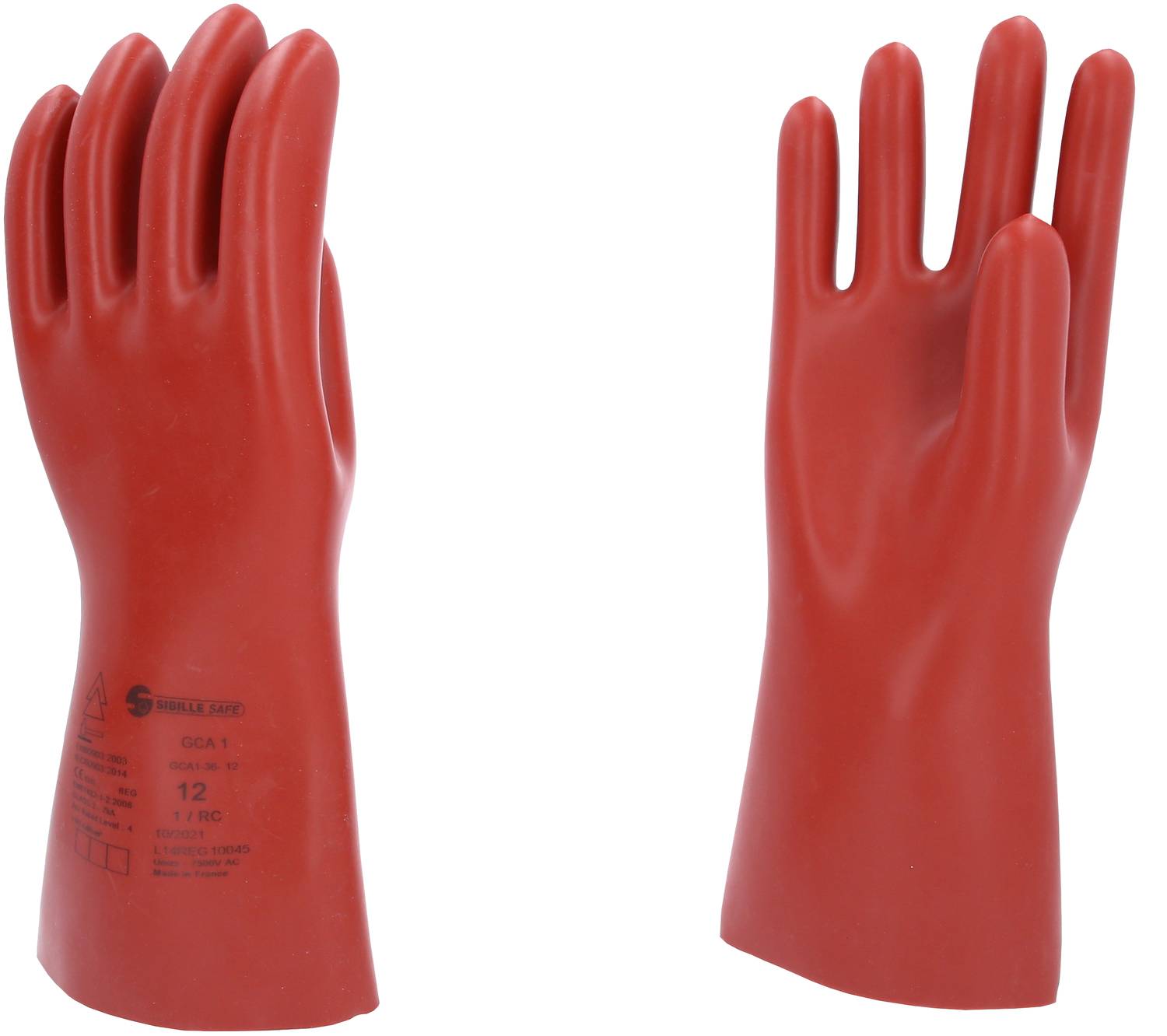 KS-Tools 117.0092 Elektriker-Schutzhandschuh mit S chutzisolierung, Größe 12, rot-0