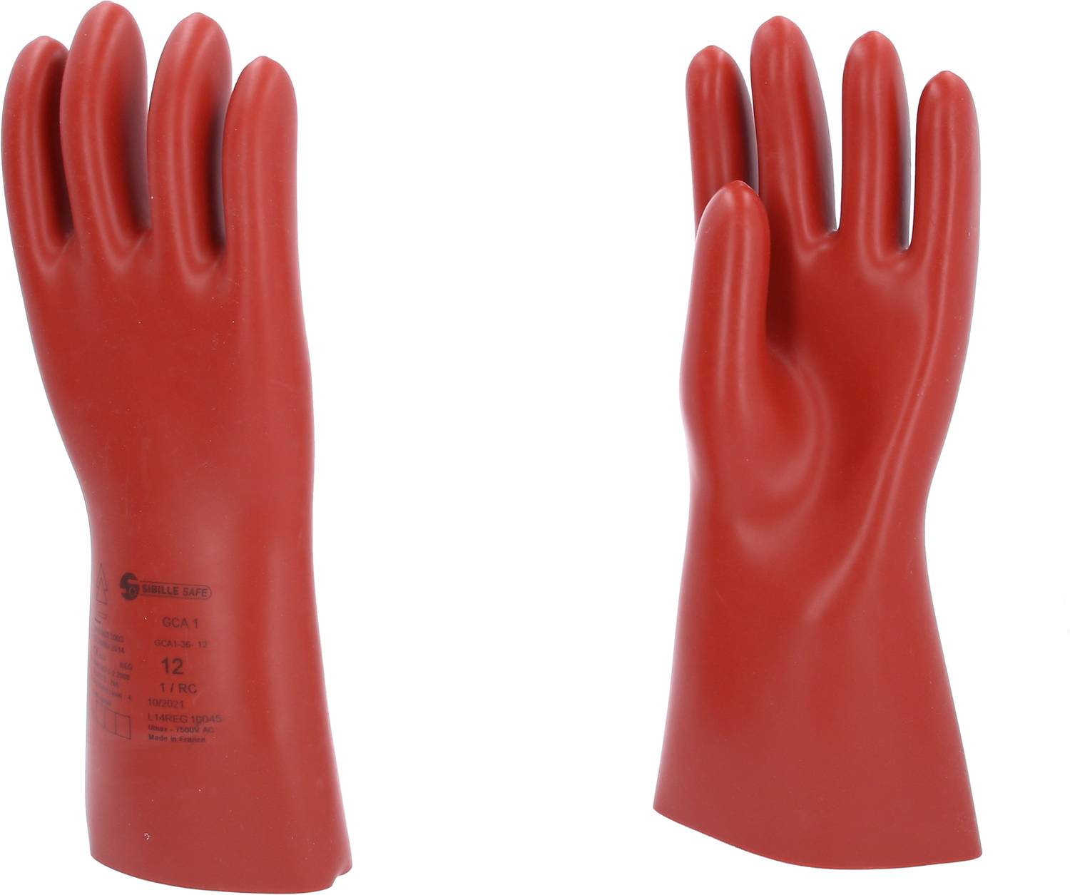 KS-Tools 117.0092 Elektriker-Schutzhandschuh mit S chutzisolierung, Größe 12, rot-9