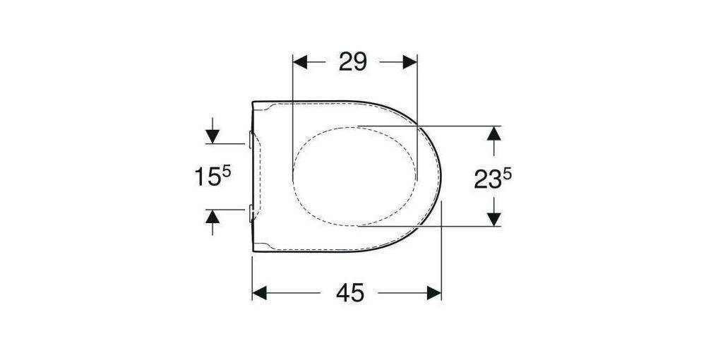 GEBERIT iCon WC-Sitz mit Abs-Auto. Quick Release verriegelbar, weiß-3