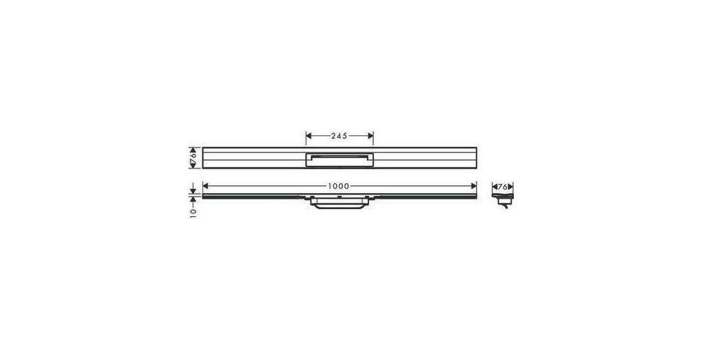 hansgrohe HG Duschrinne RainDrain Flex kb. Wd-mon 1000mm edelstahl-1