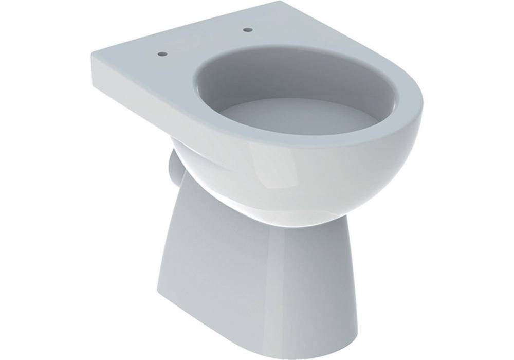 GE Renova Stand-WC Tiefspüler, Abg.horiz teilgeschl.Form, T:49cm, weiß-0