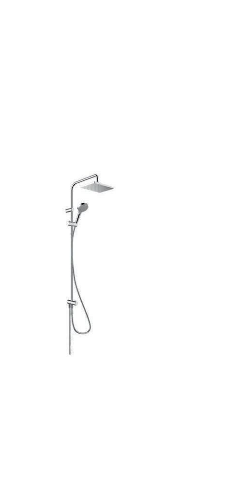 Hansgrohe Vernis Shape Showerpipe Duschsystem 230mm, 1jet, 6,8l/min EcoSmart Reno, Chrom