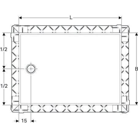 Geberit Duschfläche SETAPLANO weiß-alpin 1600x900mm-4