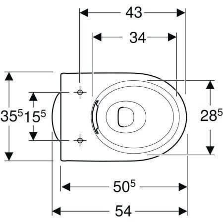 GE Renova Stand-WC Tiefspüler, Abg.verti teilgeschl.Form, Rimfree, weiß-1