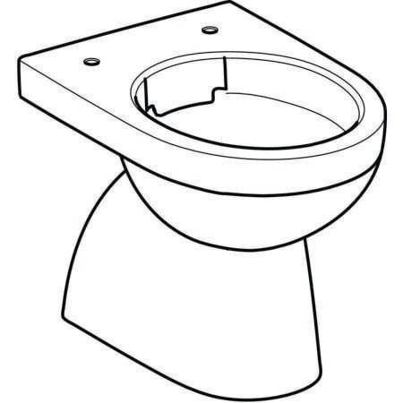 GE Renova Stand-WC Tiefspüler, Abg.verti teilgeschl.Form, Rimfree, weiß-2