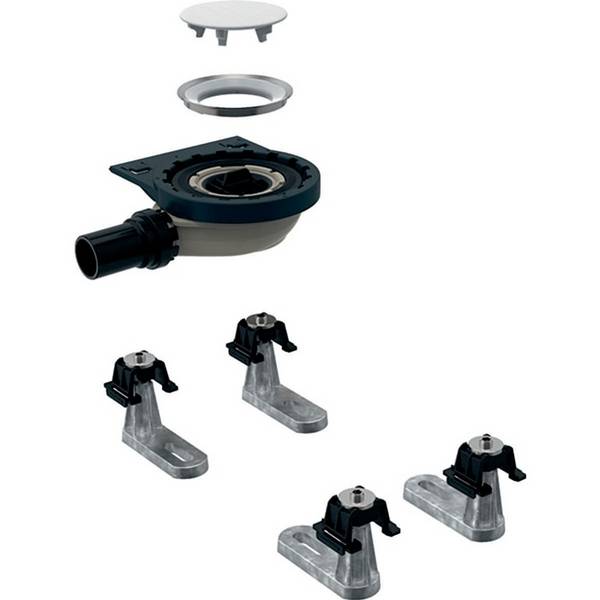 Geberit Duschwannenablauf f Setaplano Sperrwasserhöhe 30mm 4 Füße