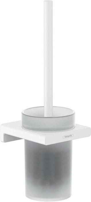 Hansgrohe AddStoris Q Toilettenbürstenhalter, Wandmontage, Mattweiß-0