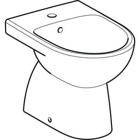 Geberit Standbidet RENOVA mit Überlauf, teilgeschlossen weiß-4